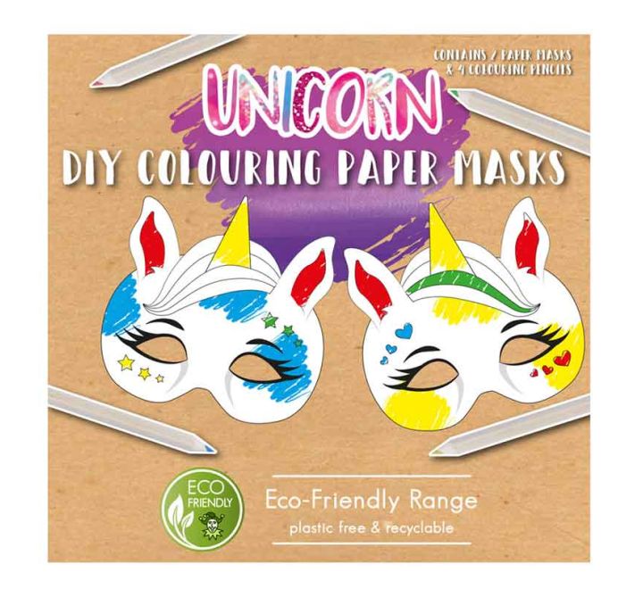 Unicorn DIY Colouring Masks